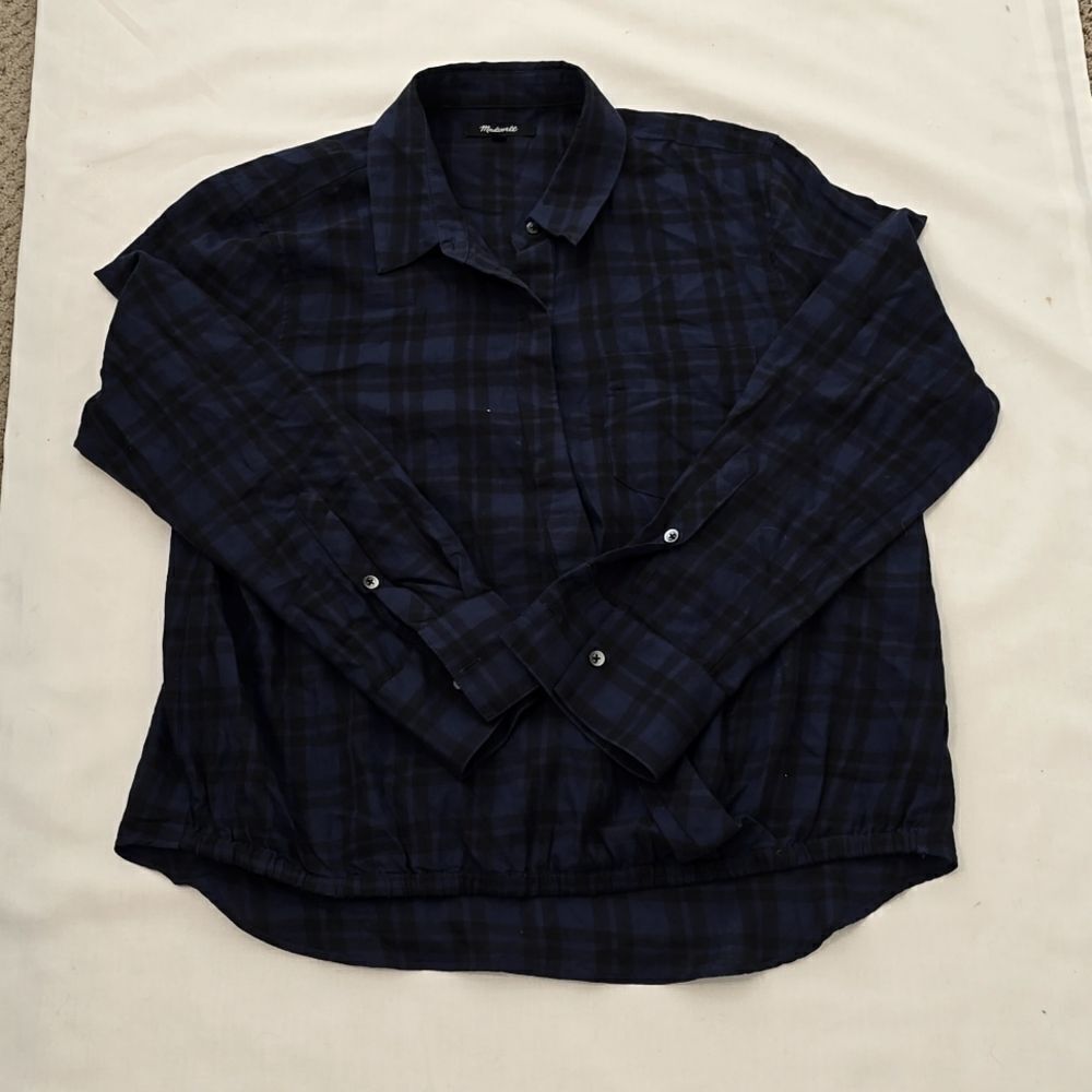 Madewell • Wrap-Front Shirt in Arion Plaid medium